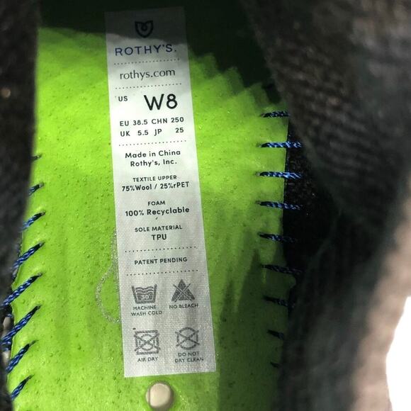 Rothy’s The Merino Chelsea Espresso Women’s‎ Size 8 - Picture 11 of 12